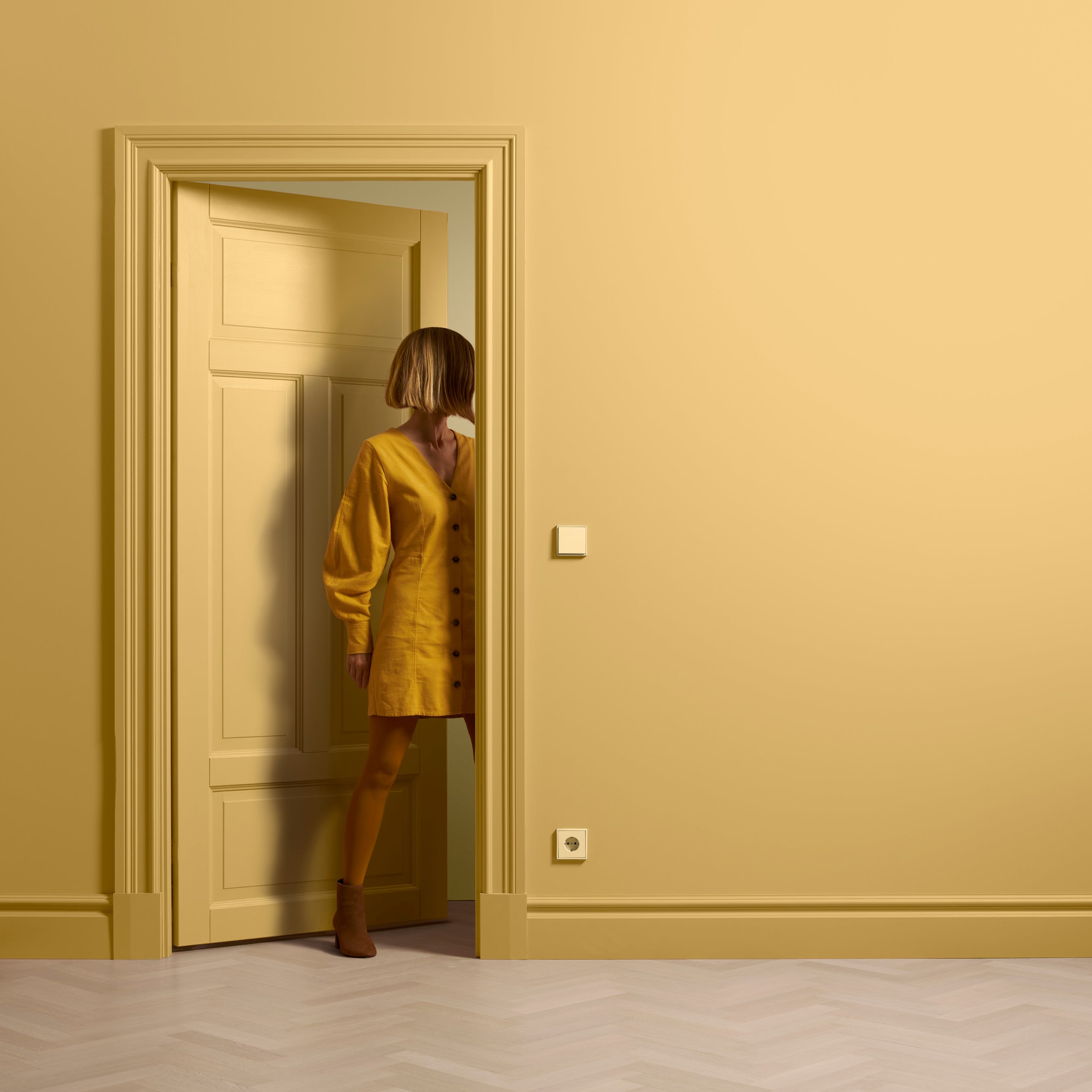 Toniton Deep Yellow 02 veggmaling varm gul