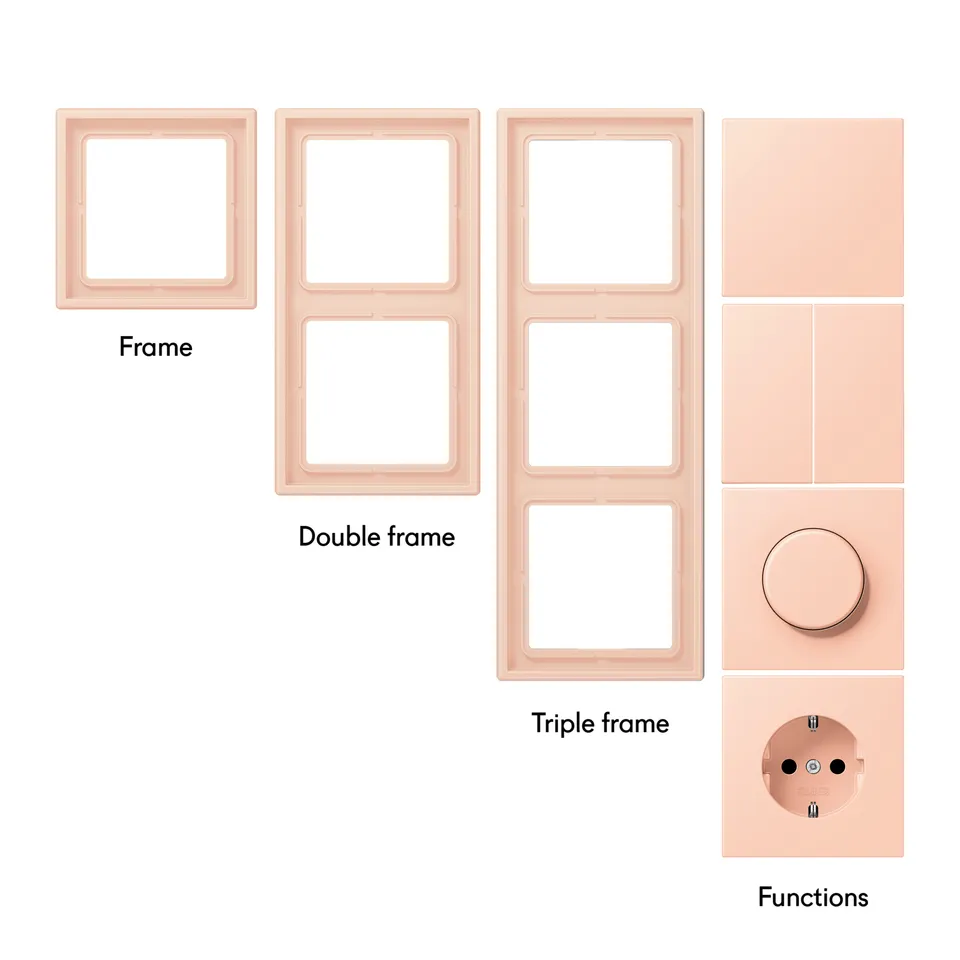 Toniton Soft Pink 01 dimmer standard matt