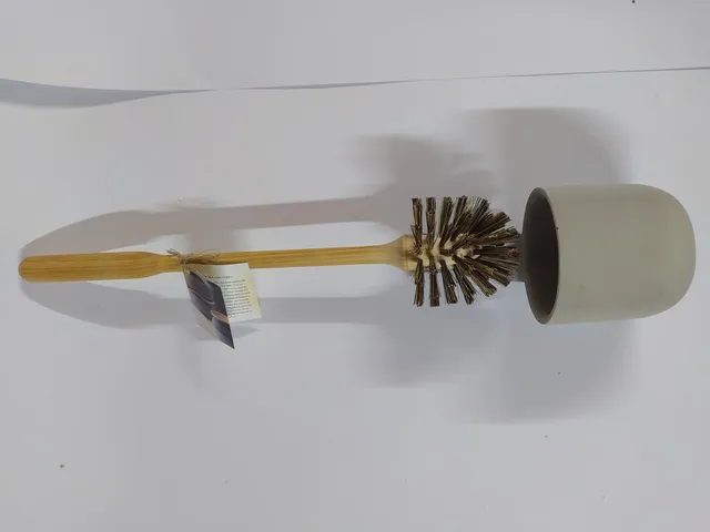Ovolin toalettbørste tre og sement 40 cm natur