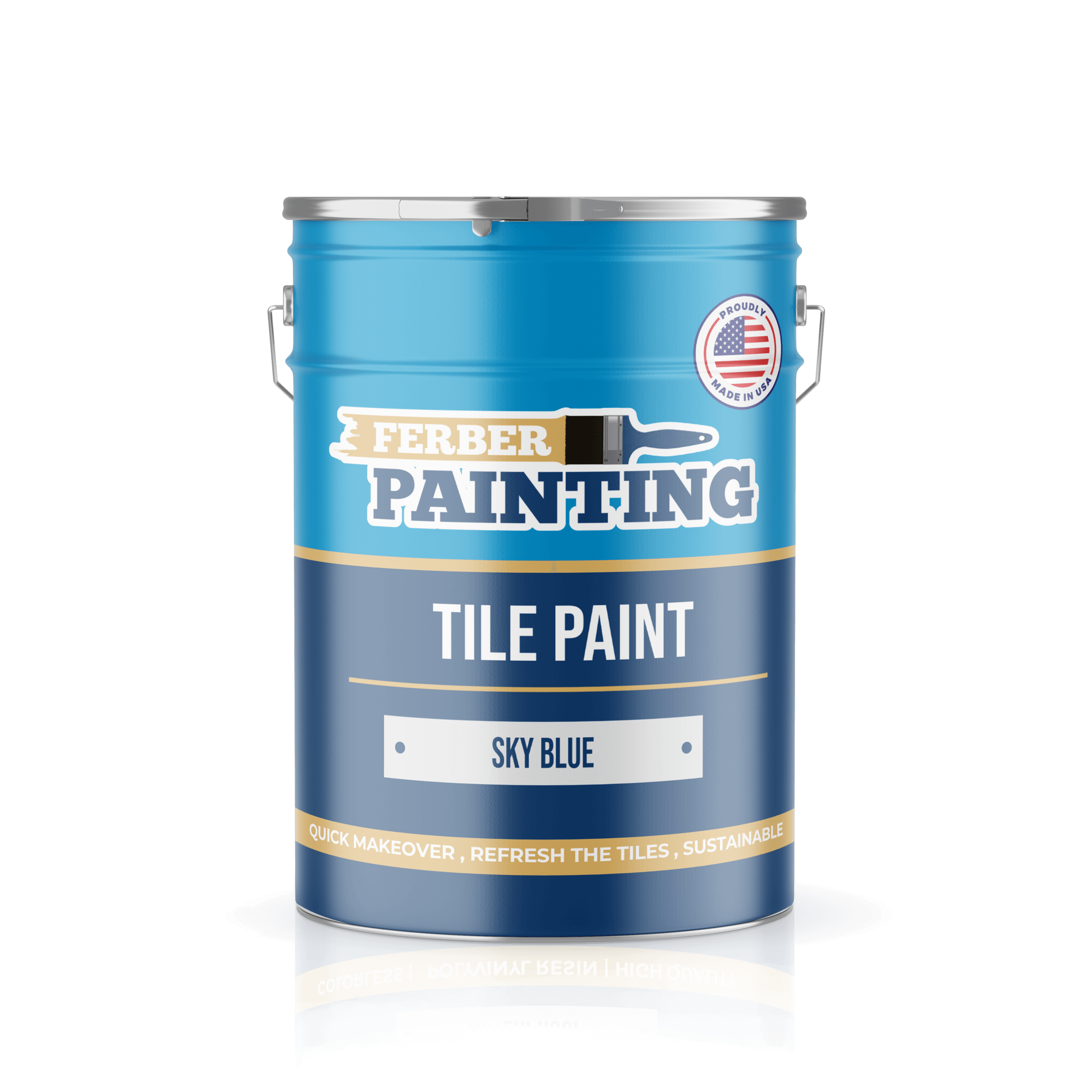 Ferber Painting Tile Paint Sky Blue flismaling lyseblå vaskbar