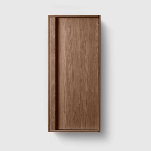 Toniton H2 veggskap baderom 320 mm valnøtt venstre