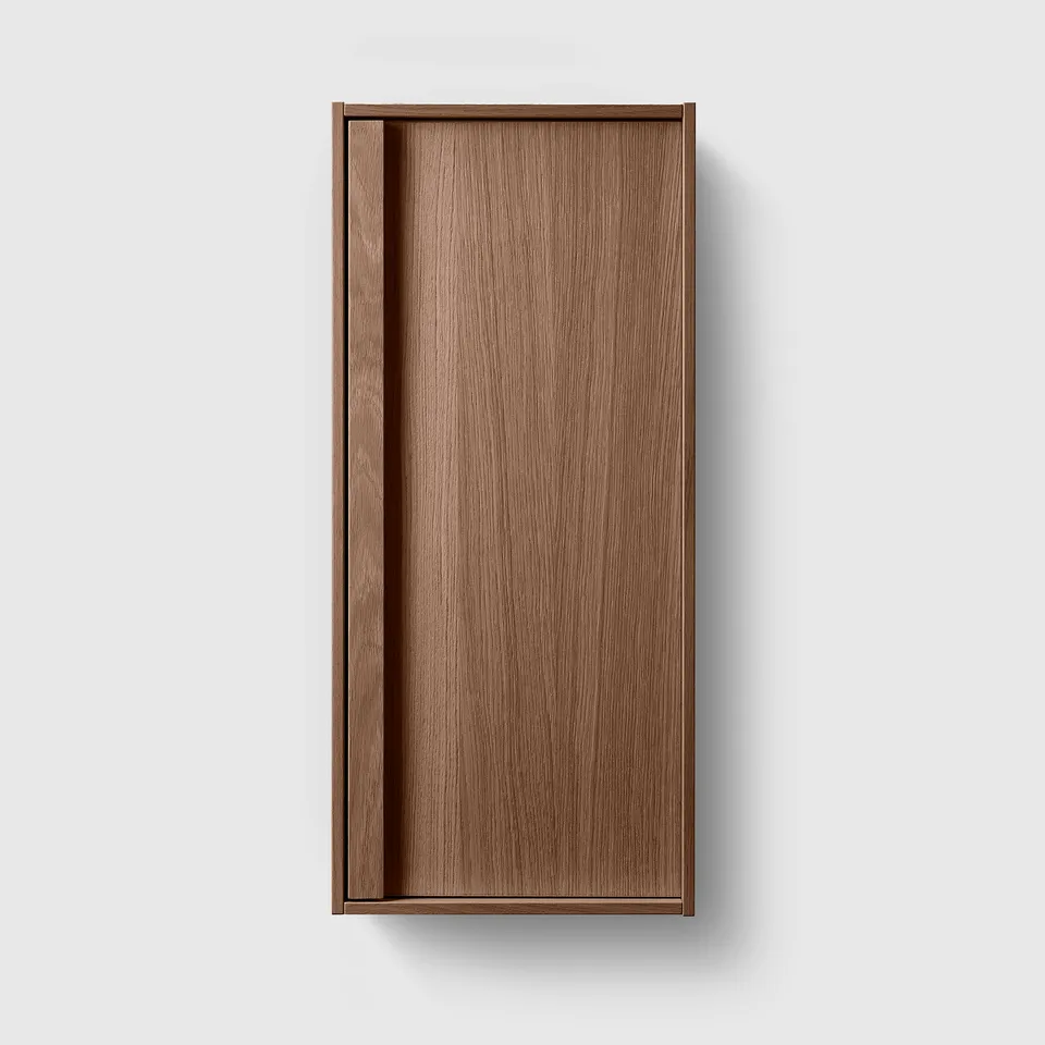 Toniton H2 veggskap baderom 320 mm valnøtt venstre