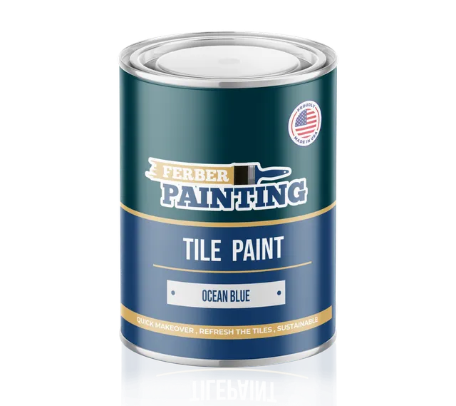 Ferber Painting Tile Paint Ocean Blue flismaling havblå vaskbar