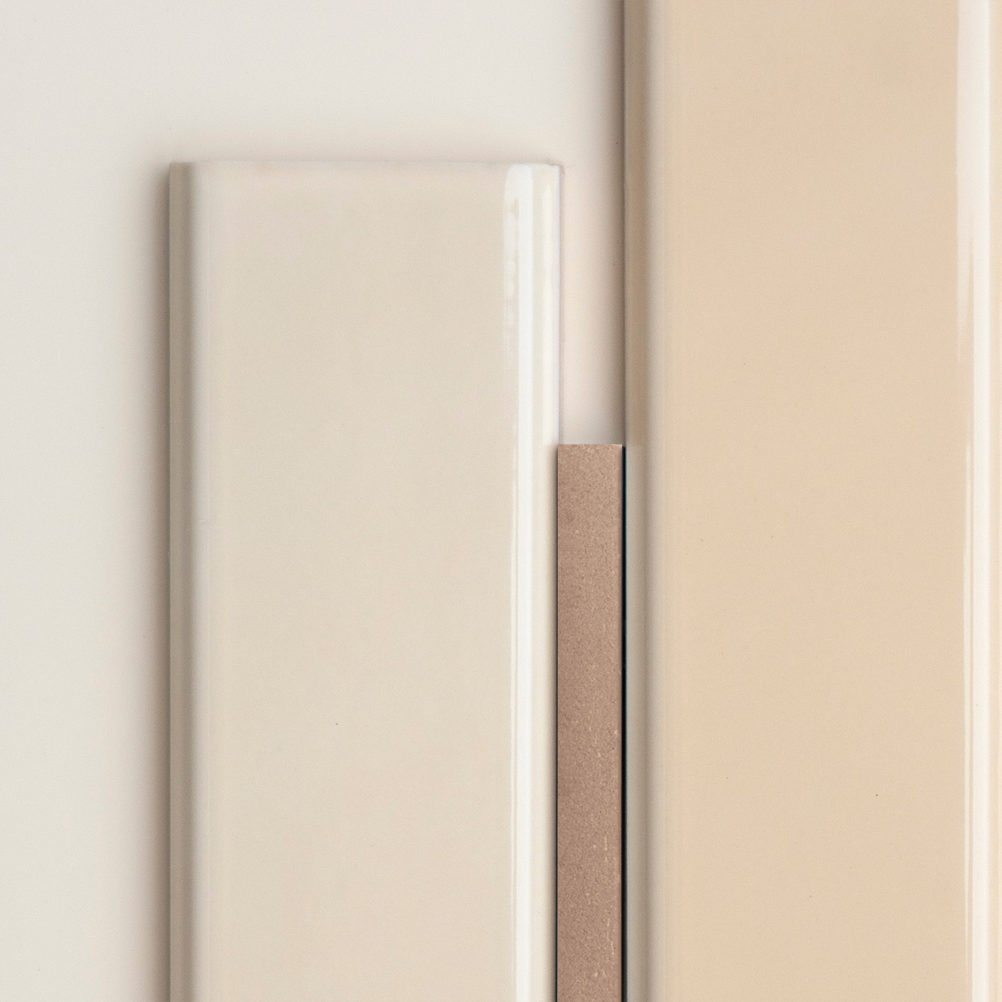 Toniton Combine Vertical Creme flis prøveplate blank krem