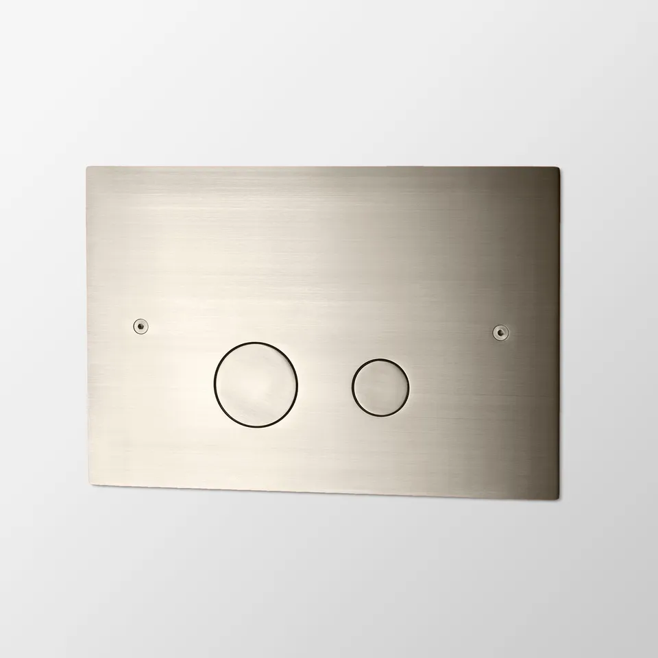 Toniton Spolknapp Brushed Nickel spyleknapp børstet nikkel