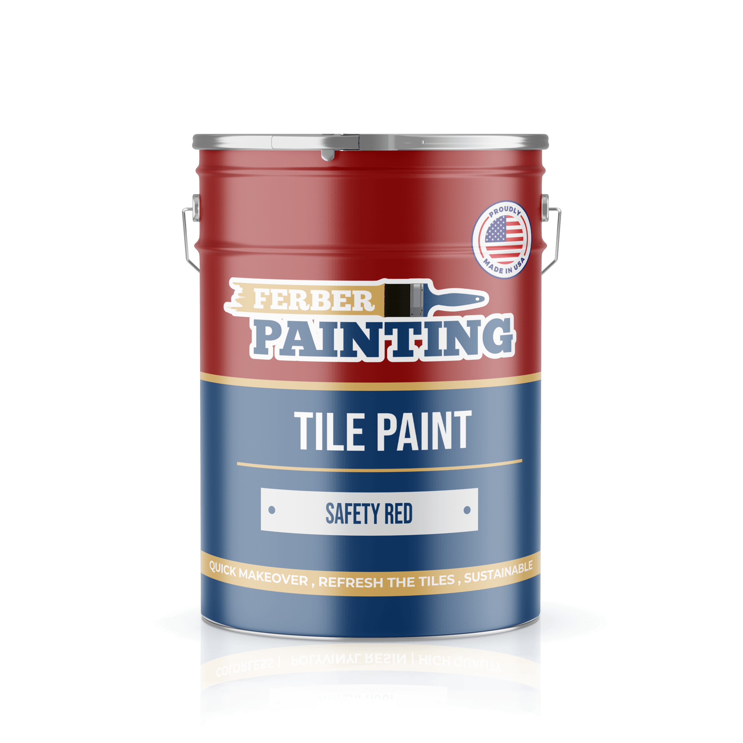 Ferber Painting Tile Paint flismaling sikkerhetsrød