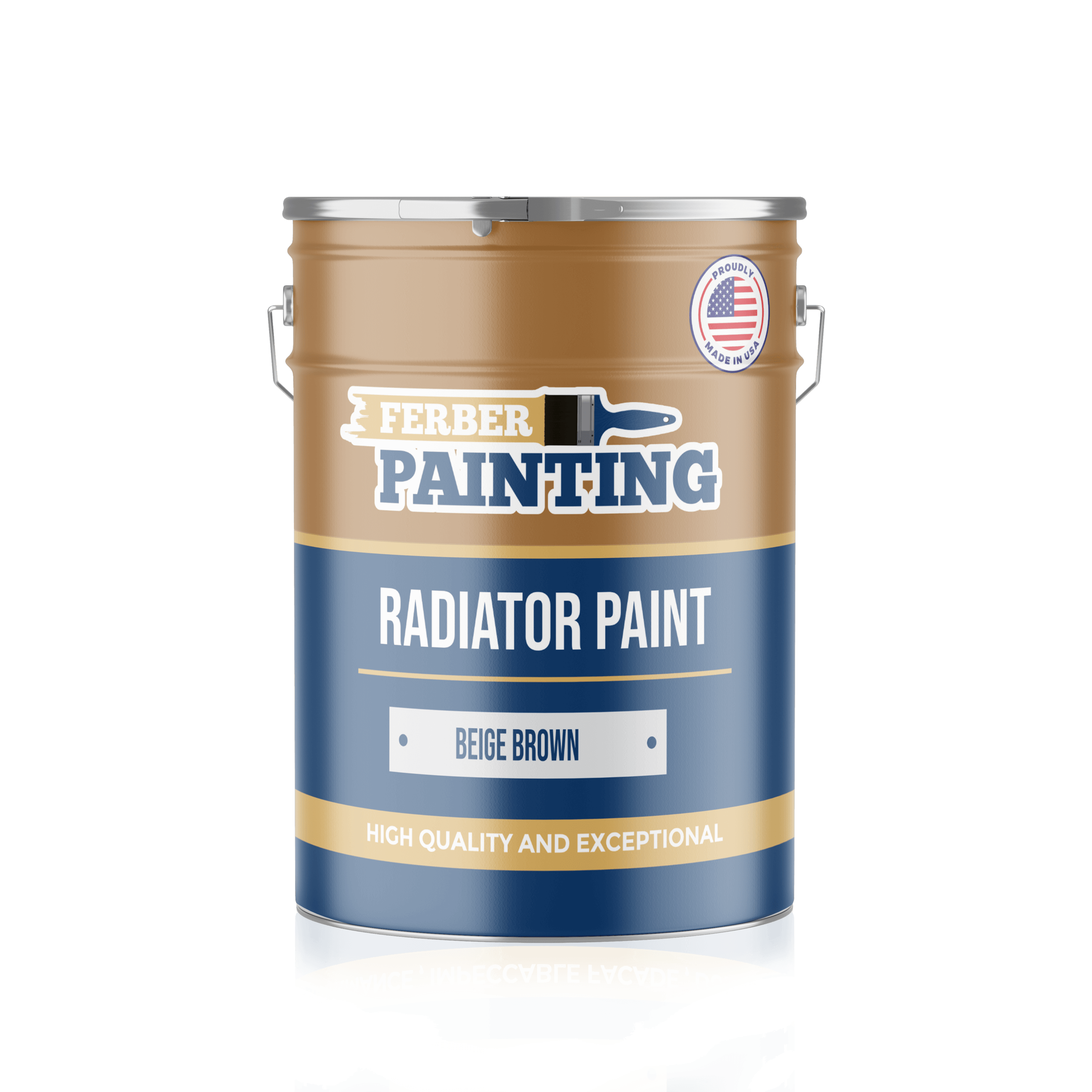 Ferber Painting Radiator Paint radiatormaling beige brown