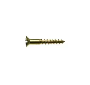 Gysinge TKFS 4,0x25 treskrue messing 10-pk kuppel