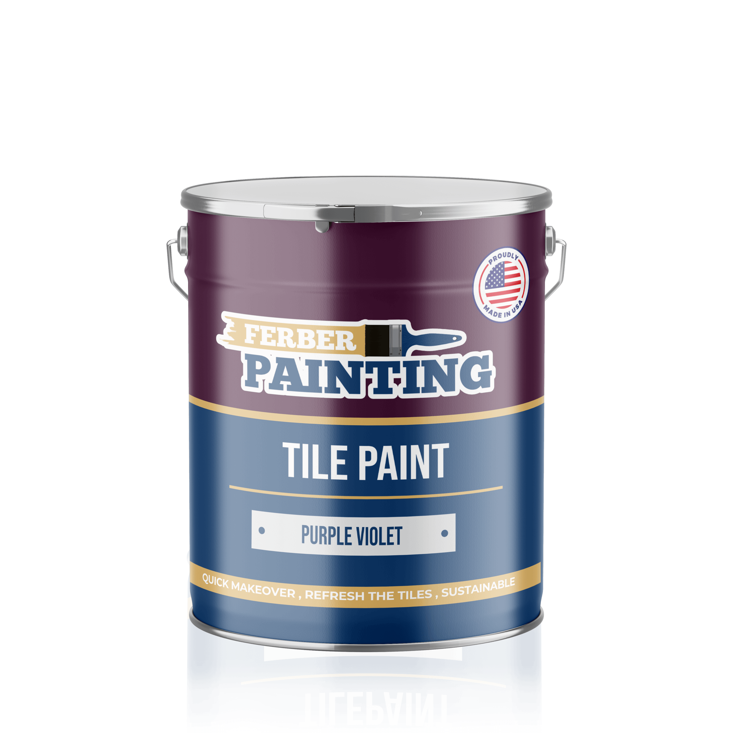 Ferber Painting Tile Paint flismaling purpurfiolett dekkende