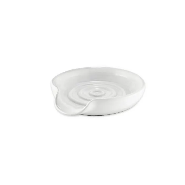 Gysinge sleivfat hvitt glasert leire 14 cm