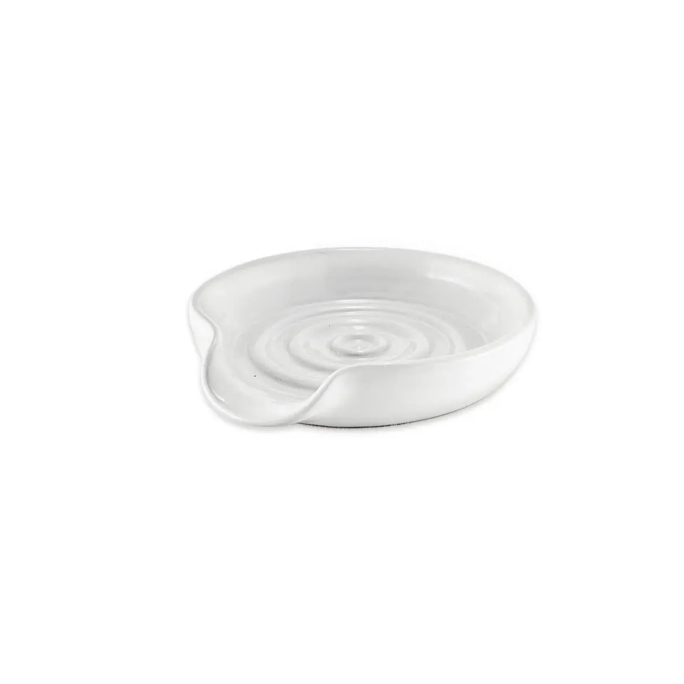Gysinge sleivfat hvitt glasert leire 14 cm