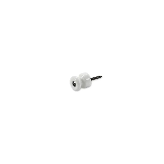 Gysinge porselensisolator hvit 20 mm med skrue