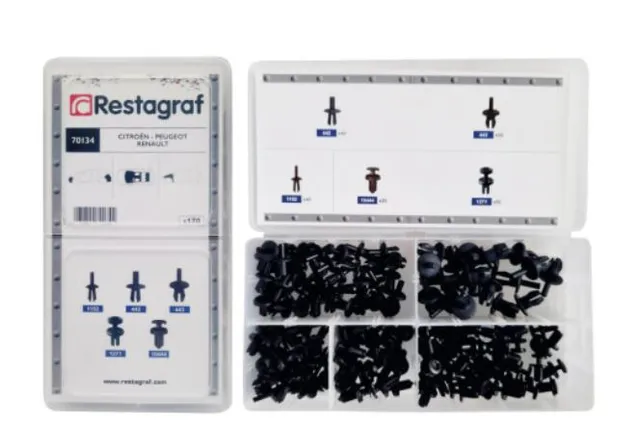 Restagraf 70134 sortimentsboks plastnagler bil
