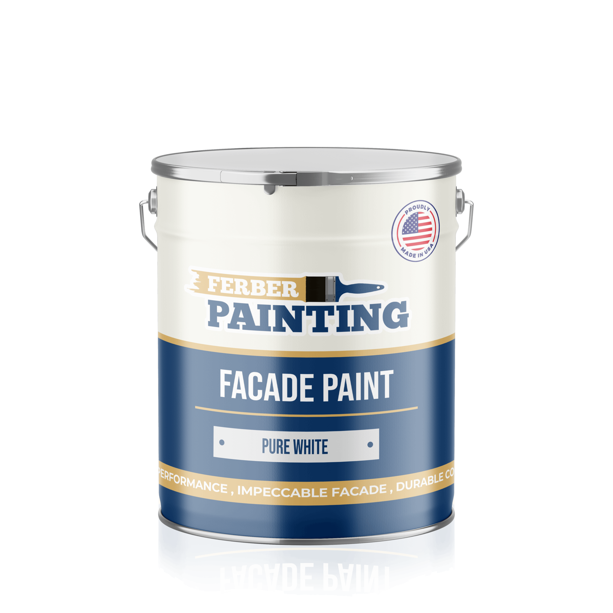 Ferber Painting fasademaling ren hvit 1 l matt
