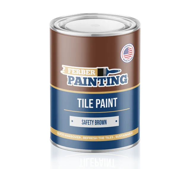 Ferber Painting Tile Paint Safety Brown flismaling brun vaskbar