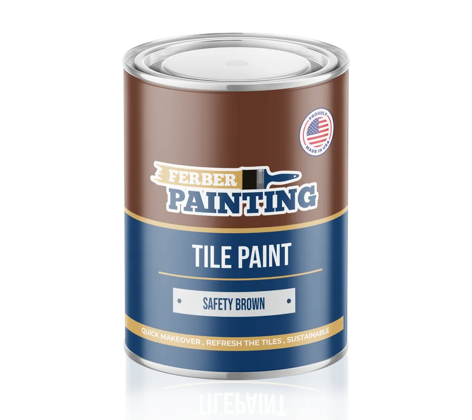 Ferber Painting Tile Paint Safety Brown flismaling brun vaskbar