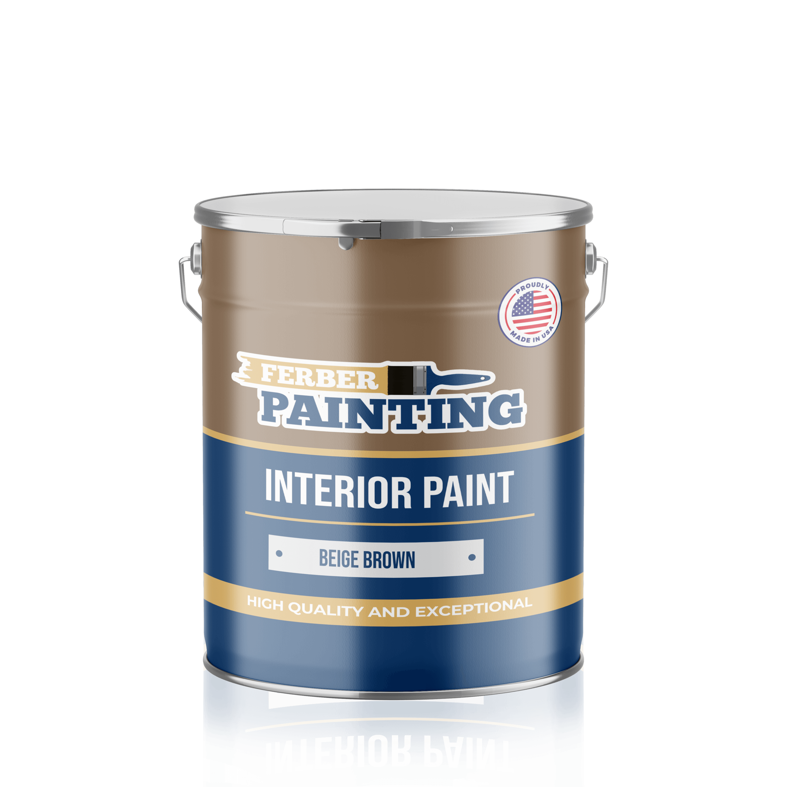 Ferber Painting interiørmaling beigebrun matt vaskbar