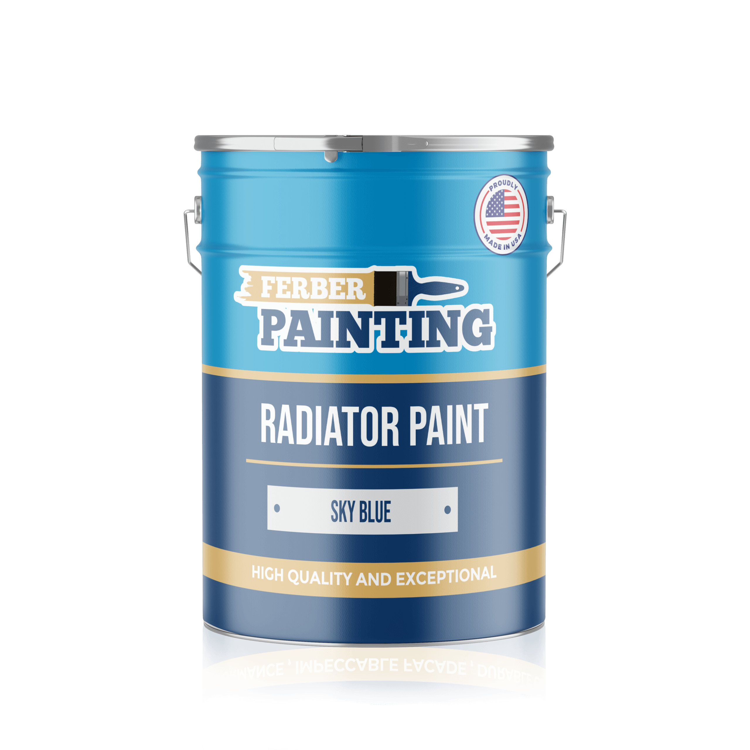 Ferber Painting Radiator Paint radiatormaling sky blue
