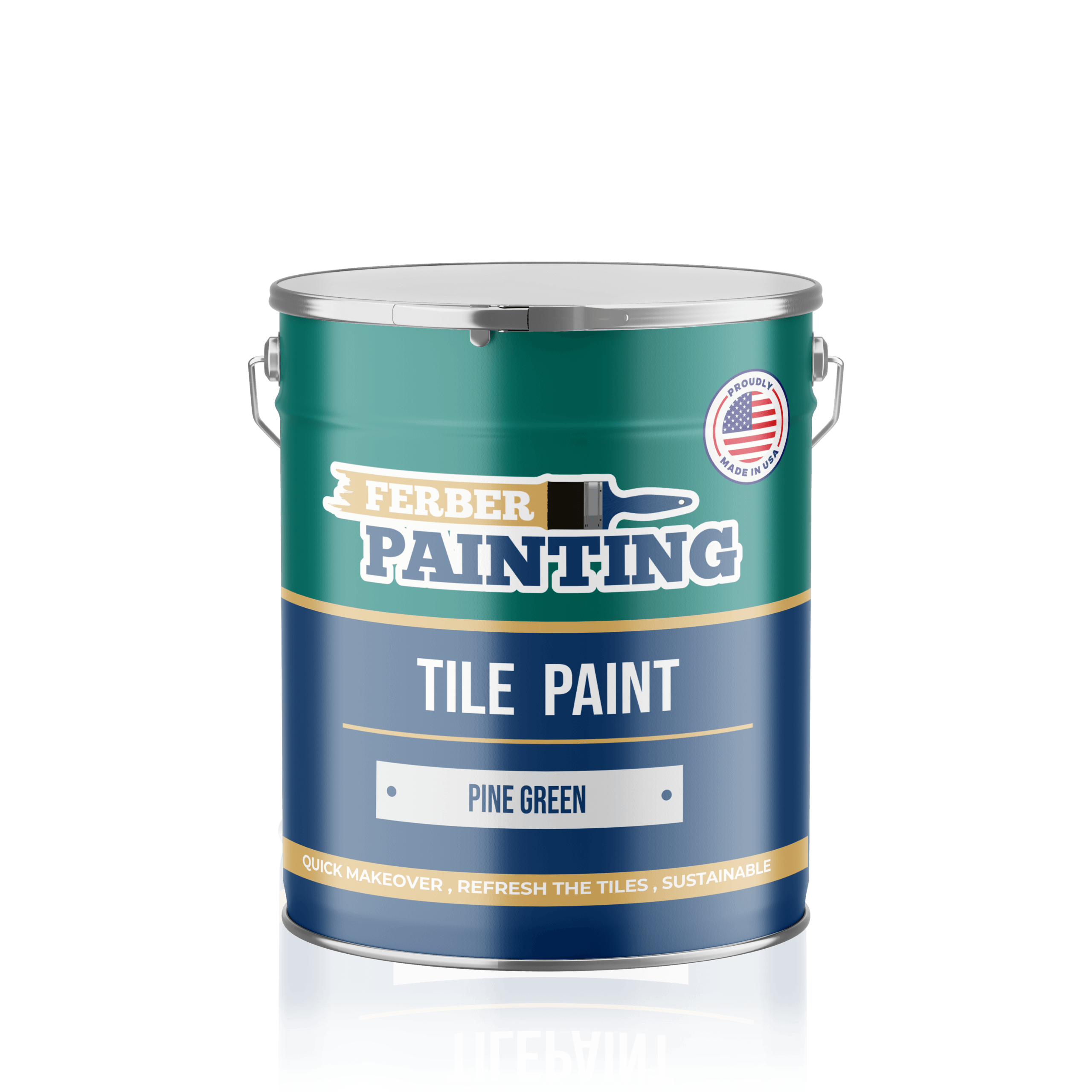 Ferber Painting Tile Paint Pine Green flisemaling furugrønn