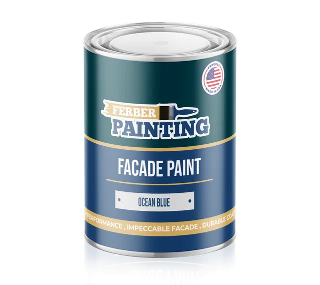 Ferber Painting fasademaling havblå utemaling værbestandig