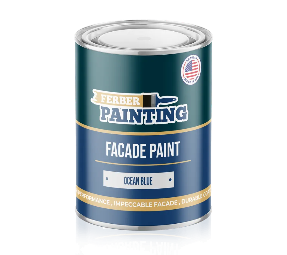 Ferber Painting fasademaling havblå utemaling værbestandig