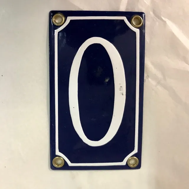 Ovolin emaljeskilt nr. 0 12x7 cm
