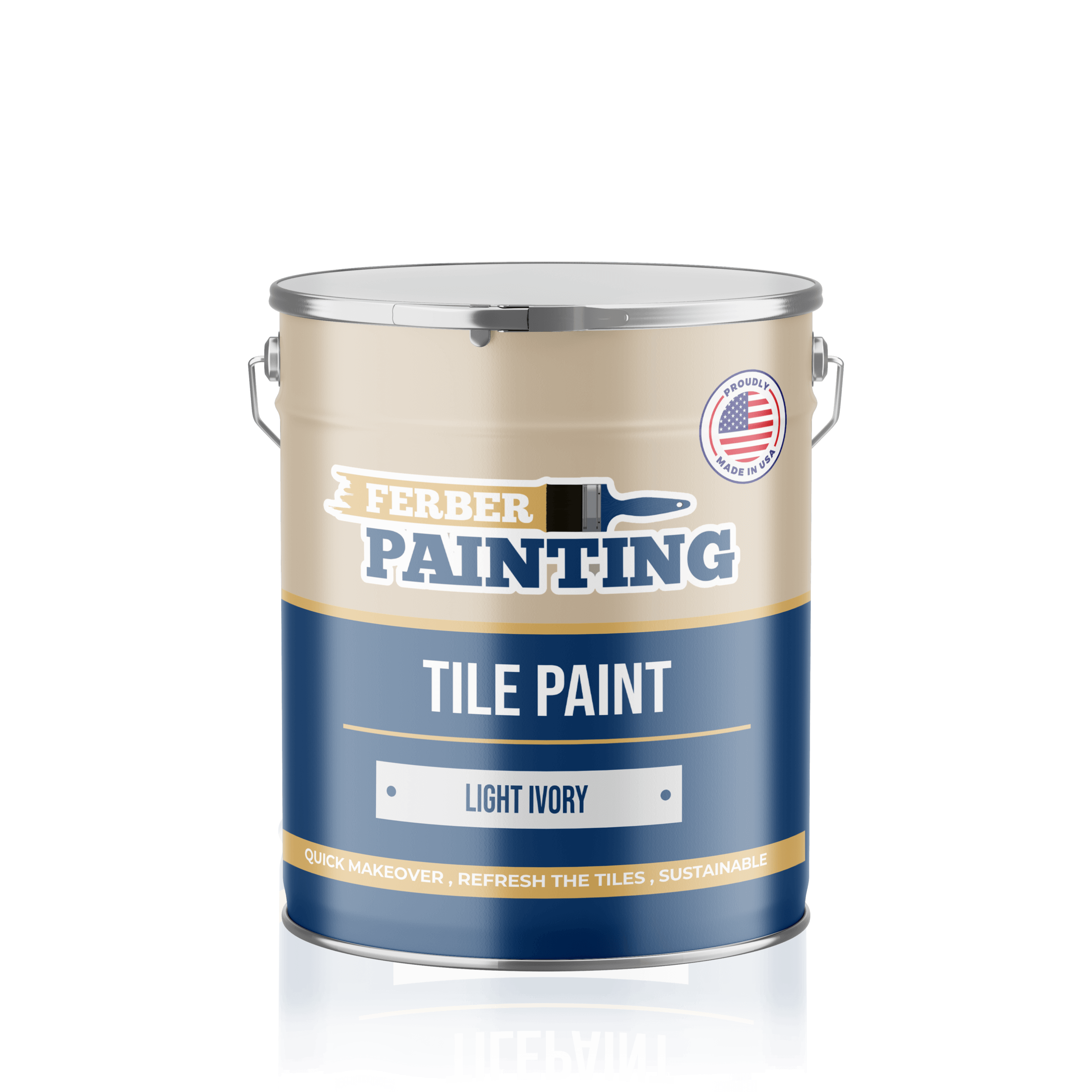 Ferber Painting Tile Paint flismaling light ivory