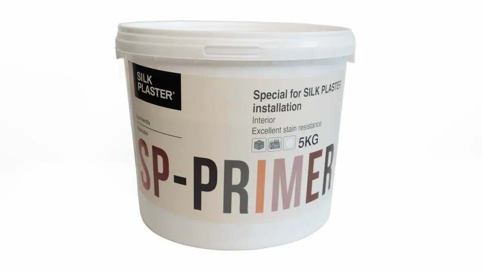 Silk Plaster SP Primer grunning hvit kvartssand vegg