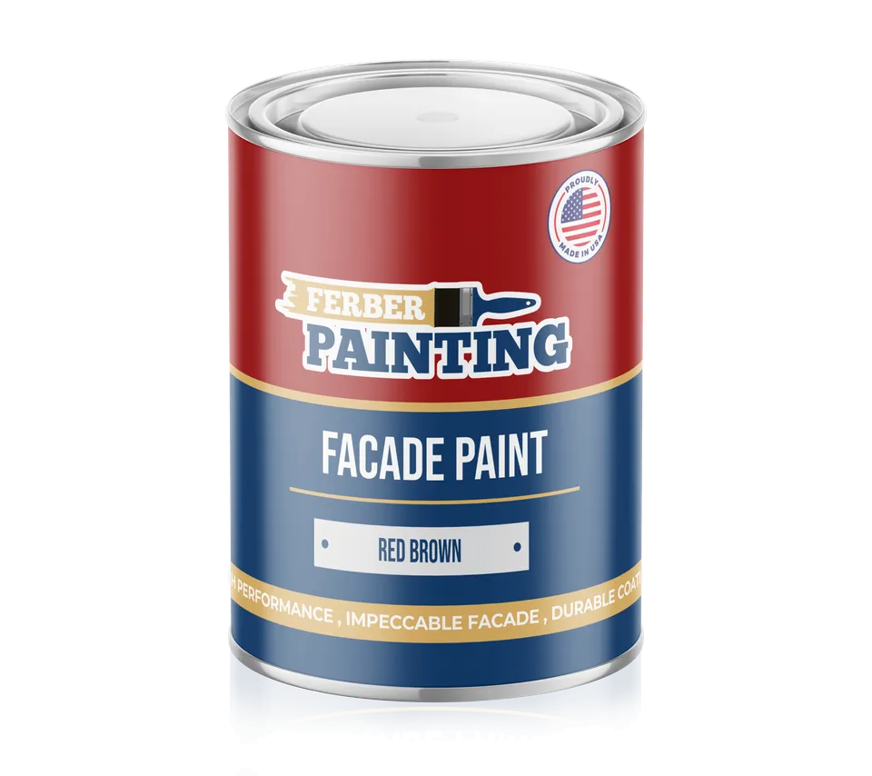 Ferber Painting Facade Paint Red Brown fasademaling rødbrun matt