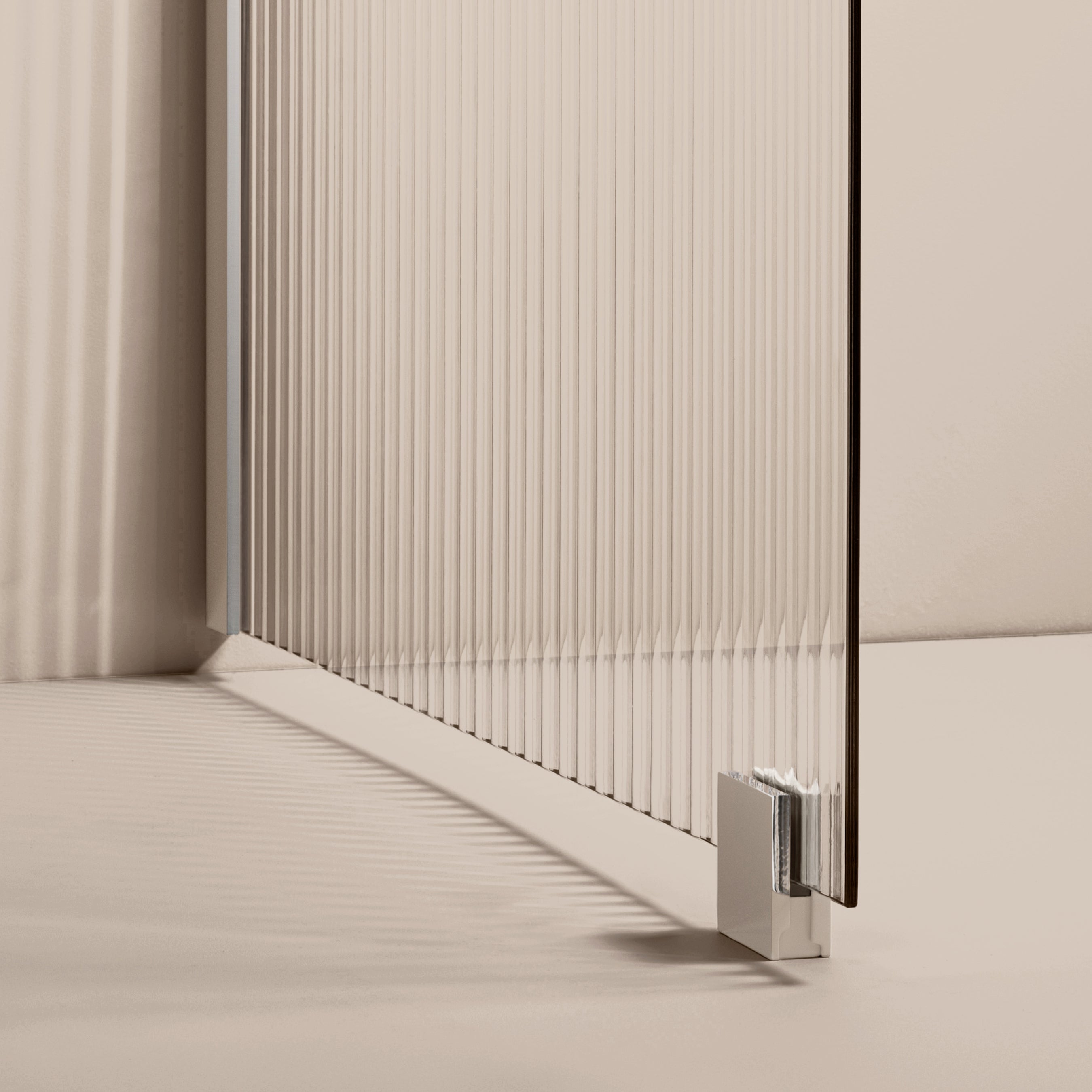 Toniton Rib dusjvegg 78 cm ribbeglass innsynsbeskyttelse
