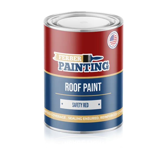 Ferber Painting takmaling sikkerhetsrød 1L matt vaskbar