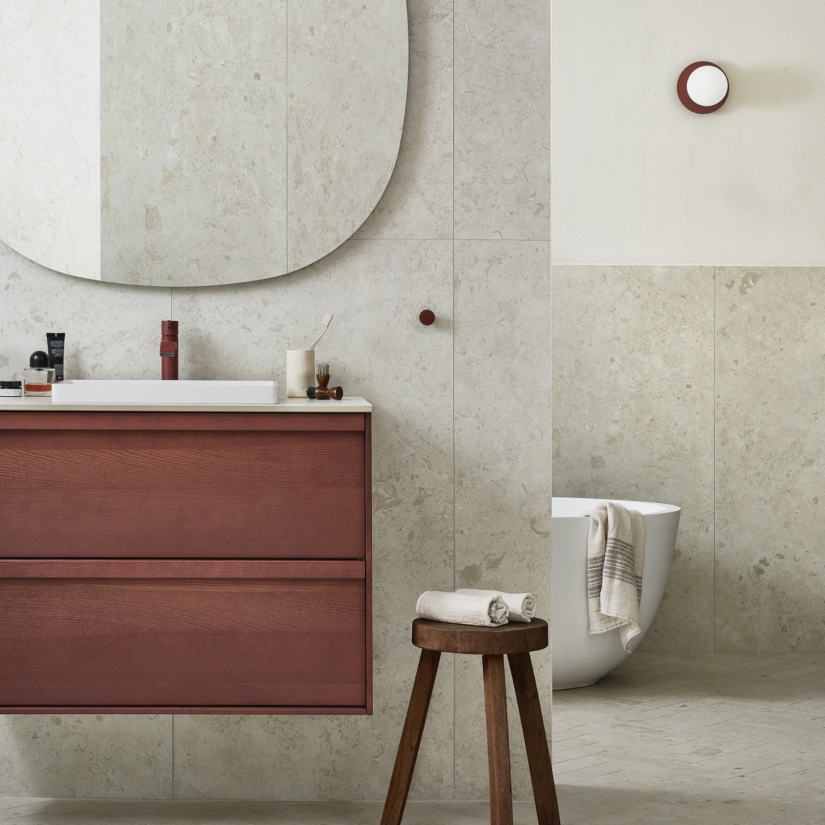 Toniton Arch 02 servantbatteri Reddish Brown matt