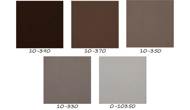 Ovolin Terra Brun 10-390 maling fargeprøve brun