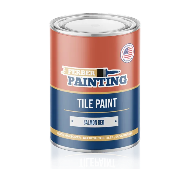 Ferber Painting flismaling lakserød matt vaskbar