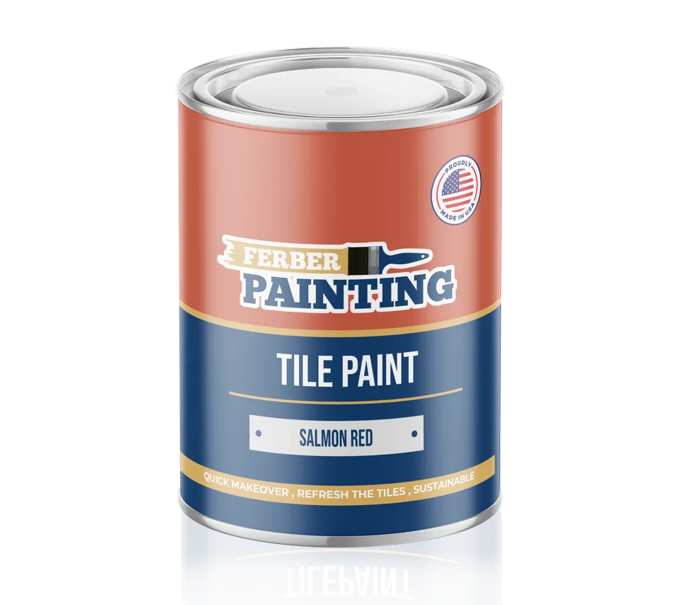 Ferber Painting flismaling lakserød matt vaskbar
