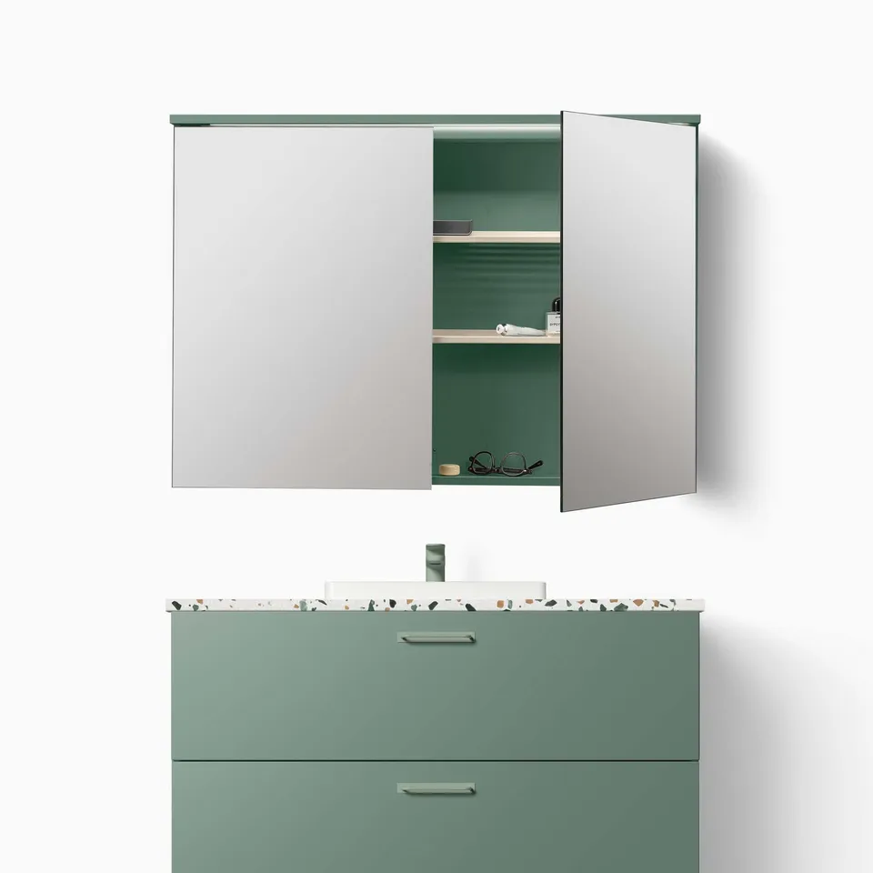 Toniton H3 speilskap 60 cm dyp grønn