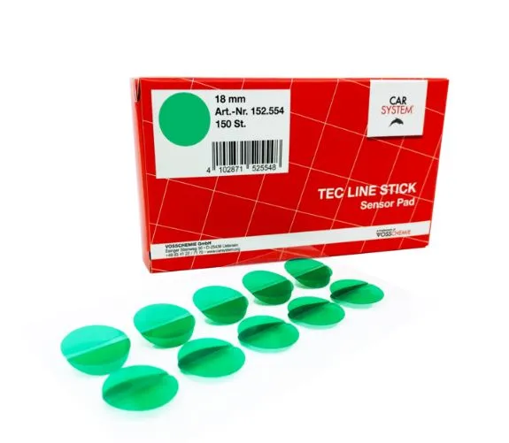 C. Christoffersen Sensor Cover Premium 18mm rød 150stk