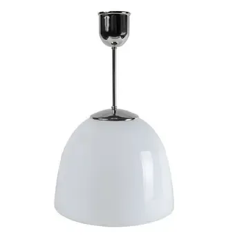 Gysinge Blomster taklampe forniklet kort opalglass