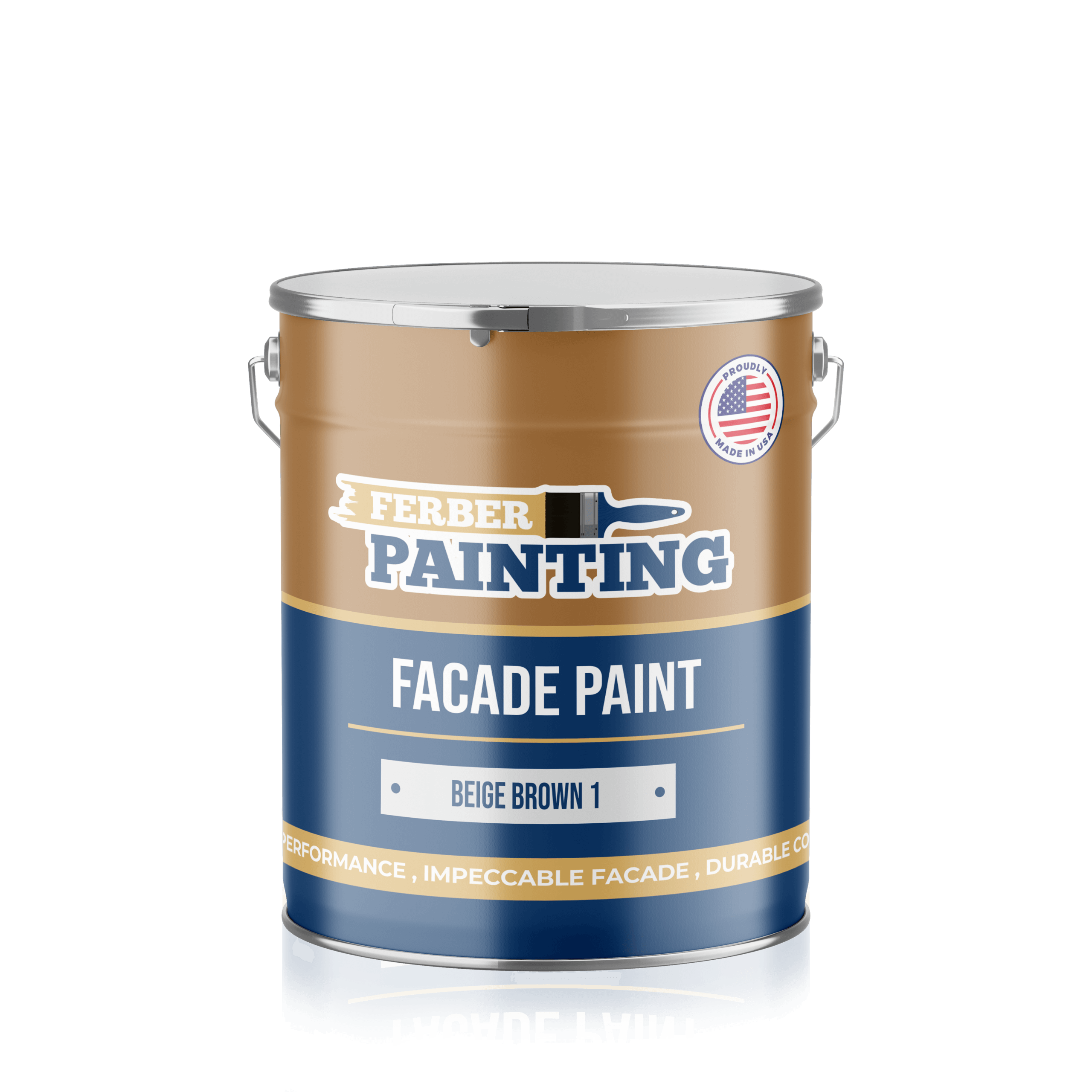 Ferber Painting fasademaling beigebrun 1L matt vaskbar